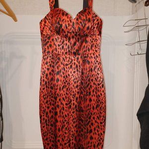 Red Leopard Dress